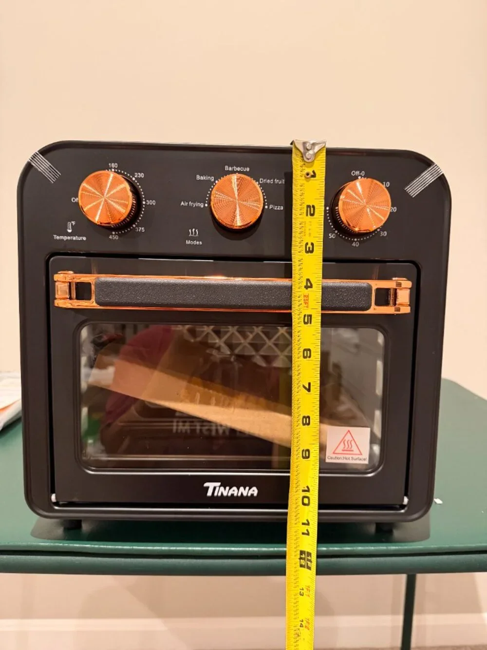 Tinana 5-in-1 Air Fryer Toaster Oven, 1300W, 17 Quart, Oil-Less Cooking Combo
